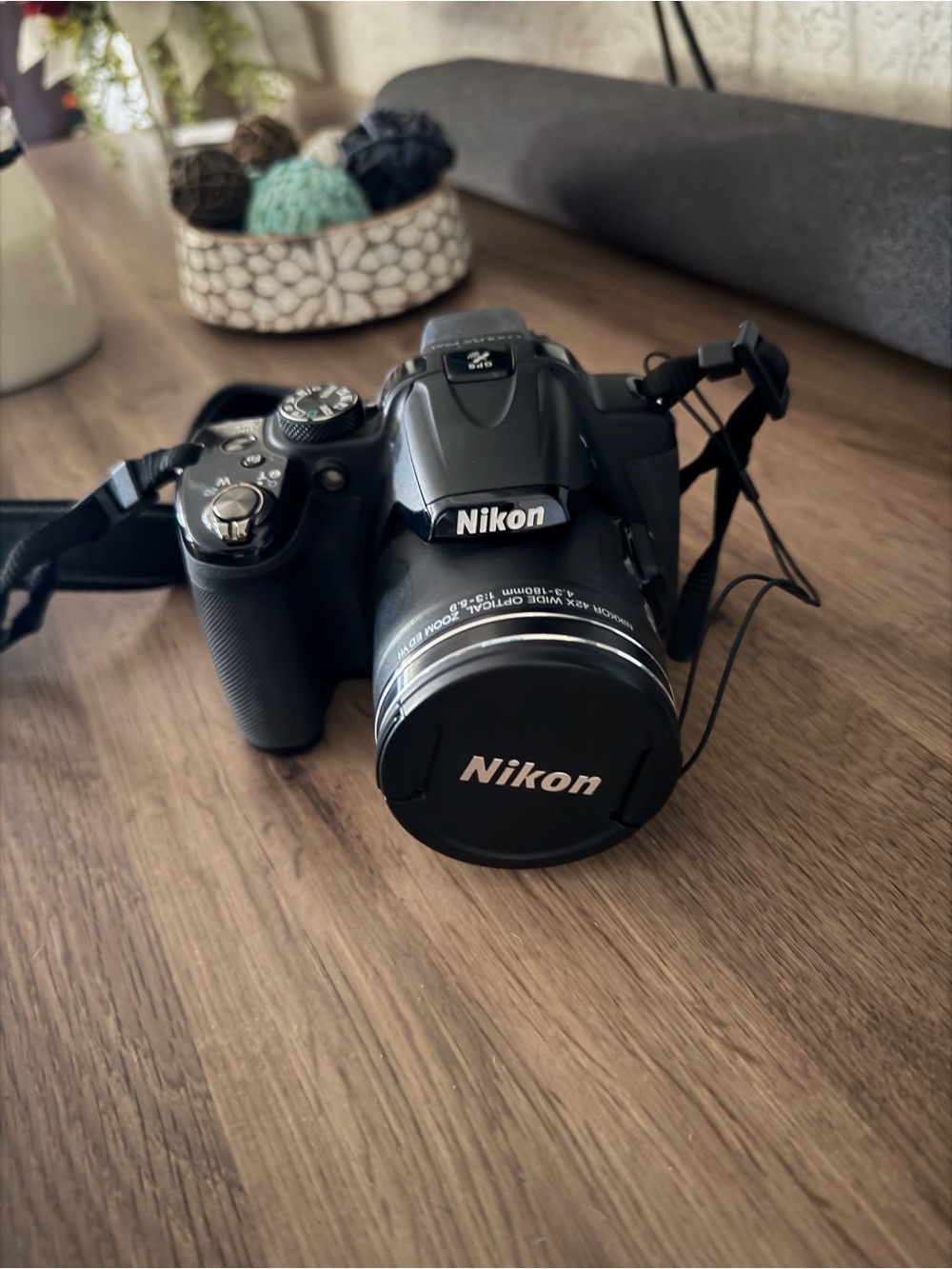 Nikon Black Digital Camera with Black Lens Cap
